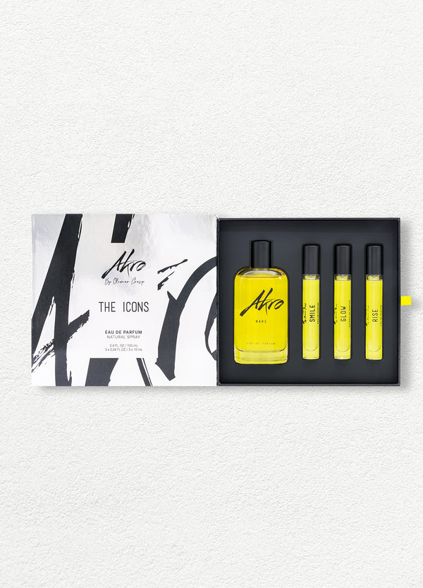 「アクアージュ」と「スキンケアクリーナー」と「ソープ」基本セット The Icons Set | AKRO US - AKRO Fragrances US