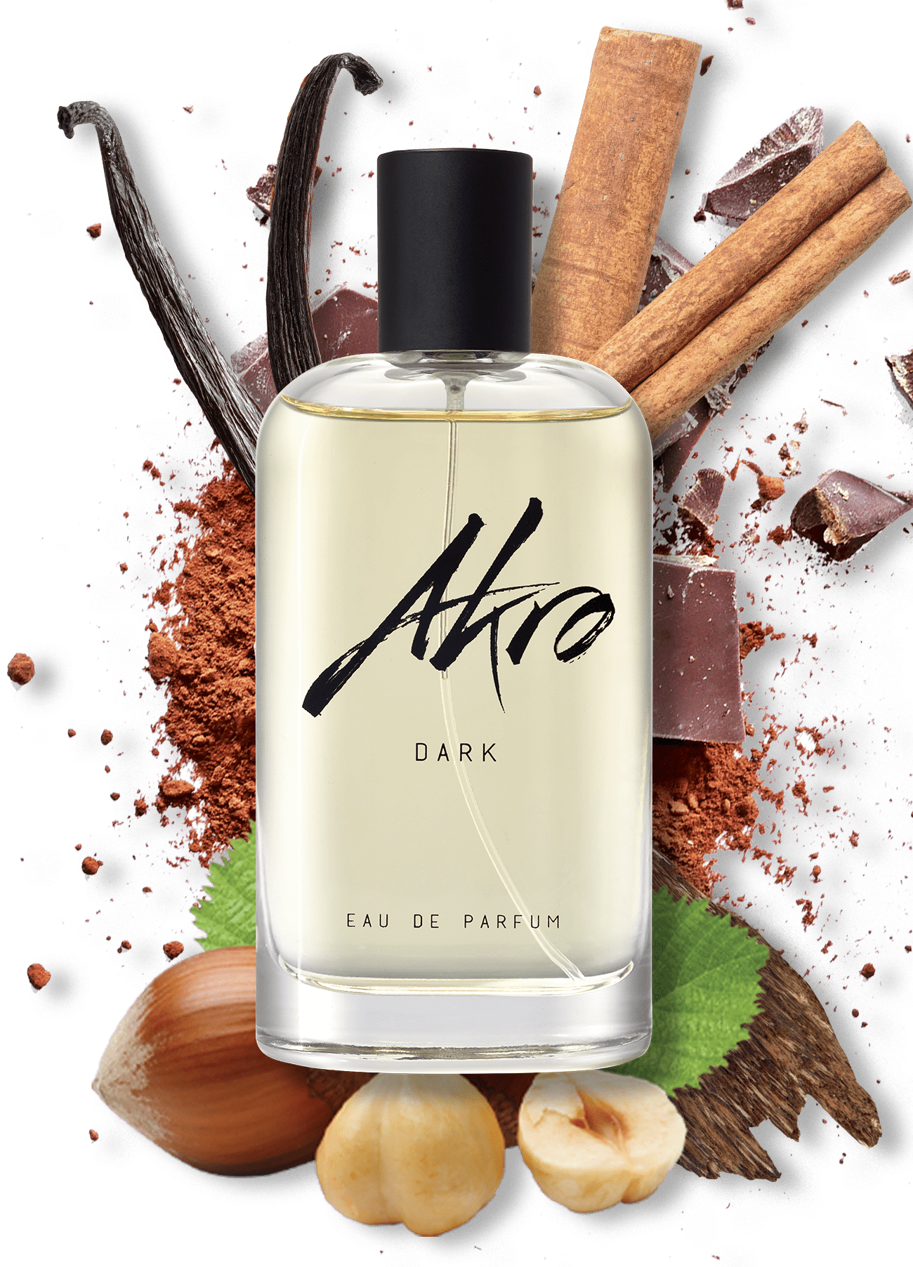 akro dark bottle eau de parfum - chocolate perfume